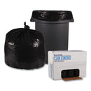 Boardwalk Low Density Repro Can Liners, 33 gal, 1.2 mil, 33" x 39", Black, 10 Bags/Roll, 10 Rolls/Carton