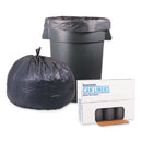 Boardwalk Low-Density Waste Can Liners, 60 gal, 0.95 mil, 38" x 58", Gray, 100/Carton