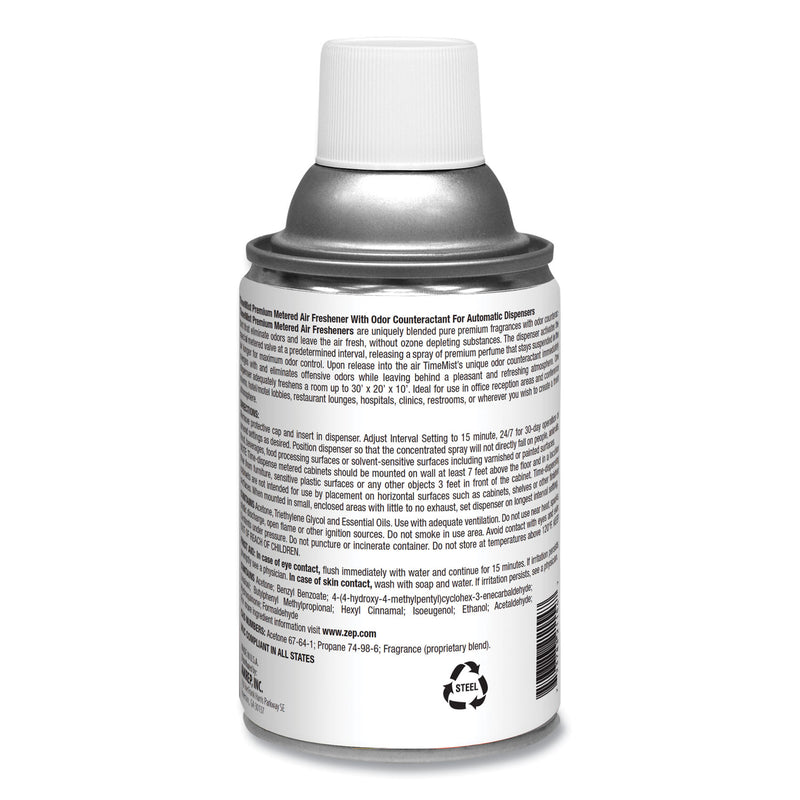 TimeMist Premium Metered Air Freshener Refill, Desert Bloom, 6.6 oz Aerosol Spray, 12/Carton