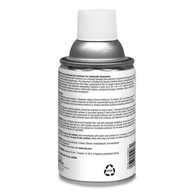 TimeMist Premium Metered Air Freshener Refill, Citrus, 6.6 oz Aerosol Spray, 12/Carton