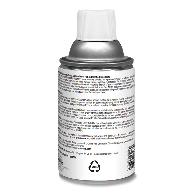 TimeMist Premium Metered Air Freshener Refill, Lavender Lemonade, 5.3 oz Aerosol Spray, 12/Carton