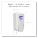 PURELL CS2 Hand Sanitizer Dispenser, 1,000 mL, 5.14 x 3.83 x 10, White, 6/Carton