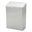 HOSPECO Wall Mount Sanitary Napkin Receptacle, Stainless Steel