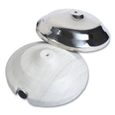 Tatco Crowd Control Bases, Chrome, 12" Diameter, Silver, 2/Box