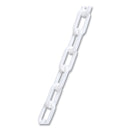 Tatco Crowd Control Stanchion Chain, Plastic, 40 ft, White