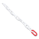 Tatco Crowd Control Stanchion Chain, Plastic, 40 ft, White