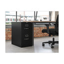 HON 310 Series Vertical File, 2 Letter-Size File Drawers, Black, 15" x 26.5" x 29"