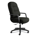 HON Pillow-Soft 2090 Series Executive High-Back Swivel/Tilt Chair, Supports Up to 300 lb, 16.75" to 21.25" Seat Height, Black