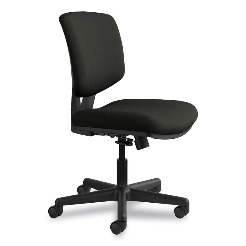 HON Volt Series Leather Task Chair with Synchro-Tilt, Supports Up to 250 lb, 18" to 22.25" Seat Height, Black