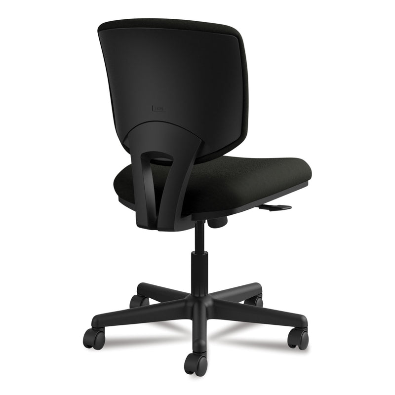 HON Volt Series Leather Task Chair with Synchro-Tilt, Supports Up to 250 lb, 18" to 22.25" Seat Height, Black