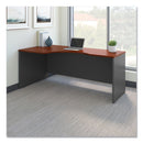 Bush Series C Collection Left Corner Desk Module, 71.13" x 35.5" x 29.88", Hansen Cherry/Graphite Gray