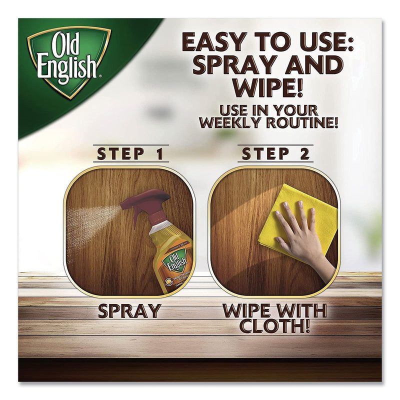 OLD ENGLISH Lemon Oil, Furniture Polish, 12oz, Spray Bottle