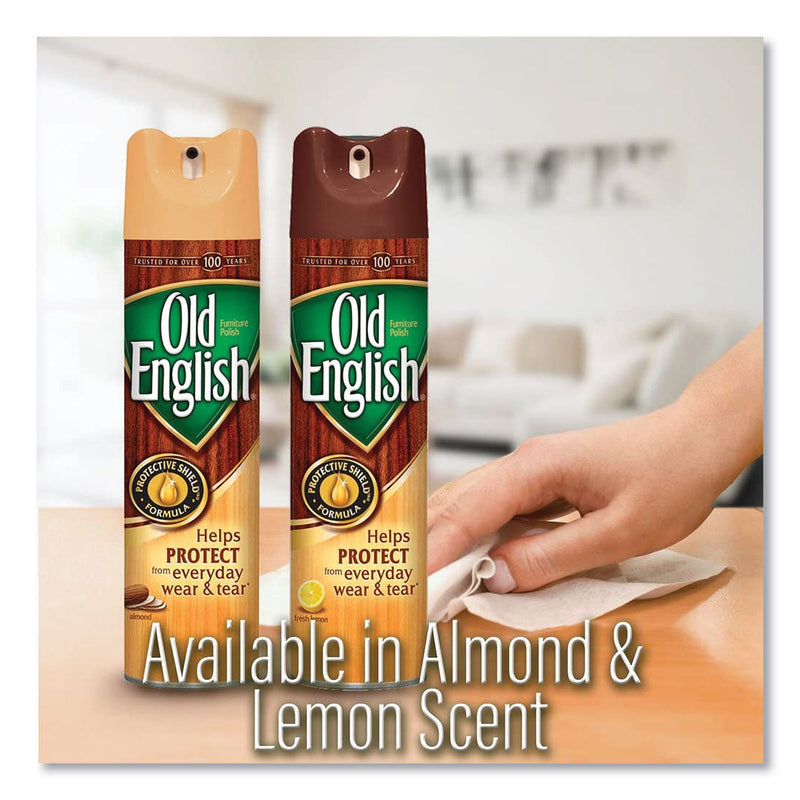 OLD ENGLISH Furniture Polish, Fresh Lemon Scent, 12.5 oz Aerosol Spray