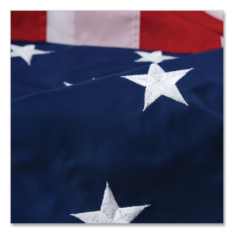 Advantus All-Weather Outdoor U.S. Flag, 72" x 48", Heavyweight Nylon