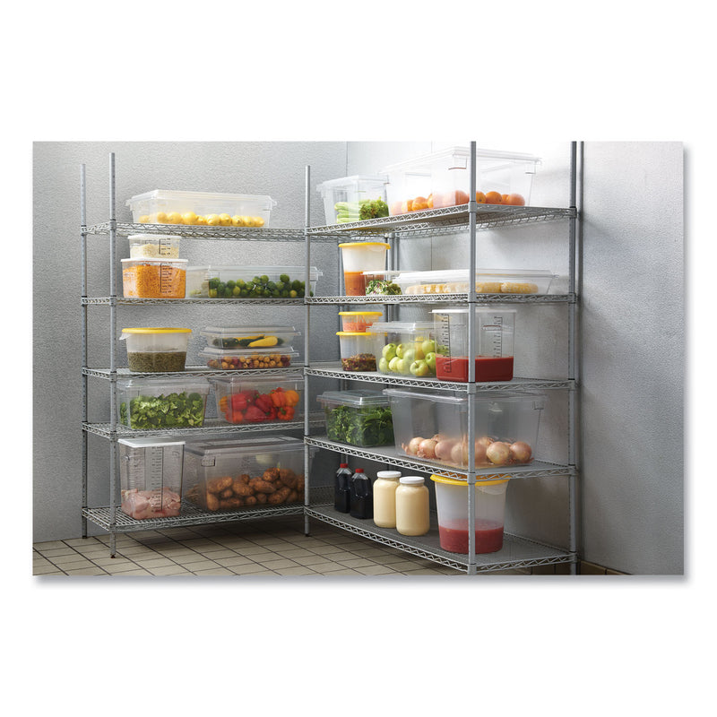 Rubbermaid Food/Tote Boxes, 12.5 gal, 26 x 18 x 9, Clear, Plastic