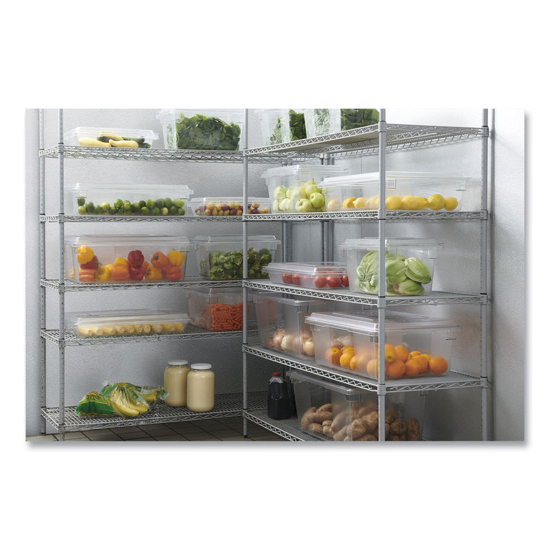 Rubbermaid Food/Tote Boxes, 3.5 gal, 18 x 12 x 6, Clear, Plastic