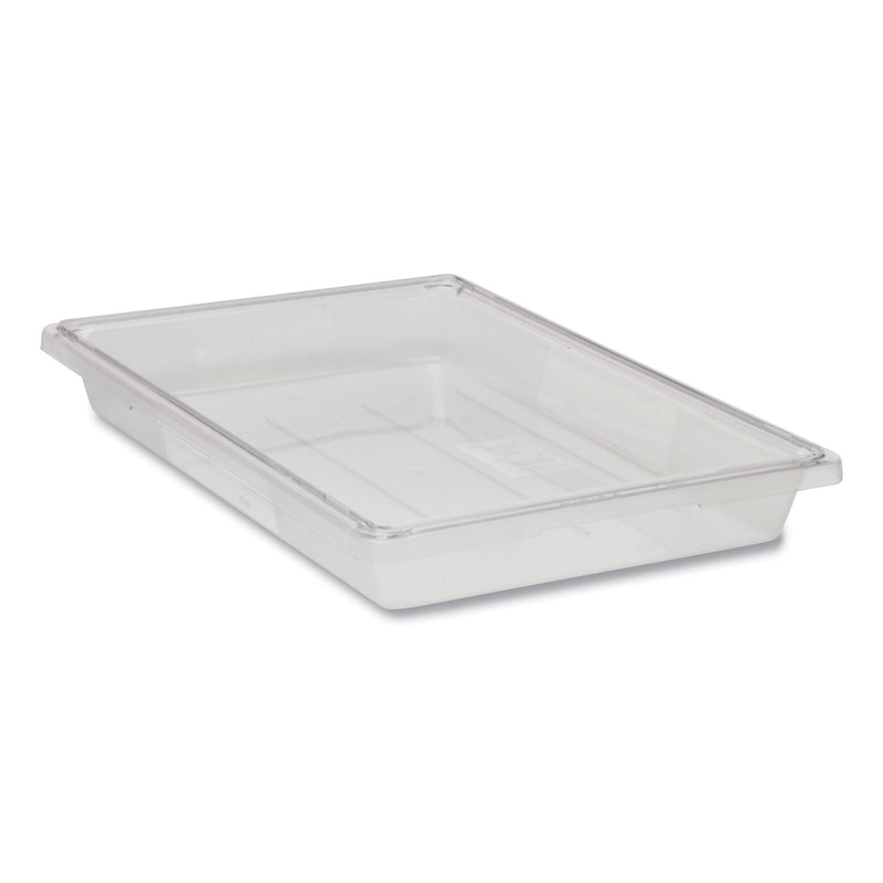 Rubbermaid Food/Tote Boxes, 5 gal, 26 x 18 x 3.5, Clear, Plastic