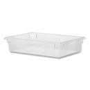 Rubbermaid Food/Tote Boxes, 8.5 gal, 26 x 18 x 6, Clear, Plastic