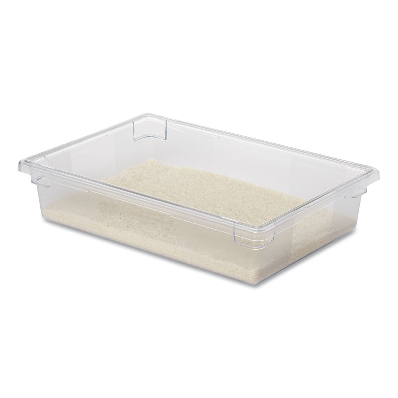 Rubbermaid Food/Tote Boxes, 8.5 gal, 26 x 18 x 6, Clear, Plastic