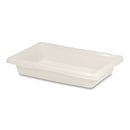 Rubbermaid Food/Tote Boxes, 2 gal, 18 x 12 x 3.5, White, Plastic