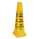 Rubbermaid Multilingual Wet Floor Safety Cone, 12.25 x 12.25 x 36