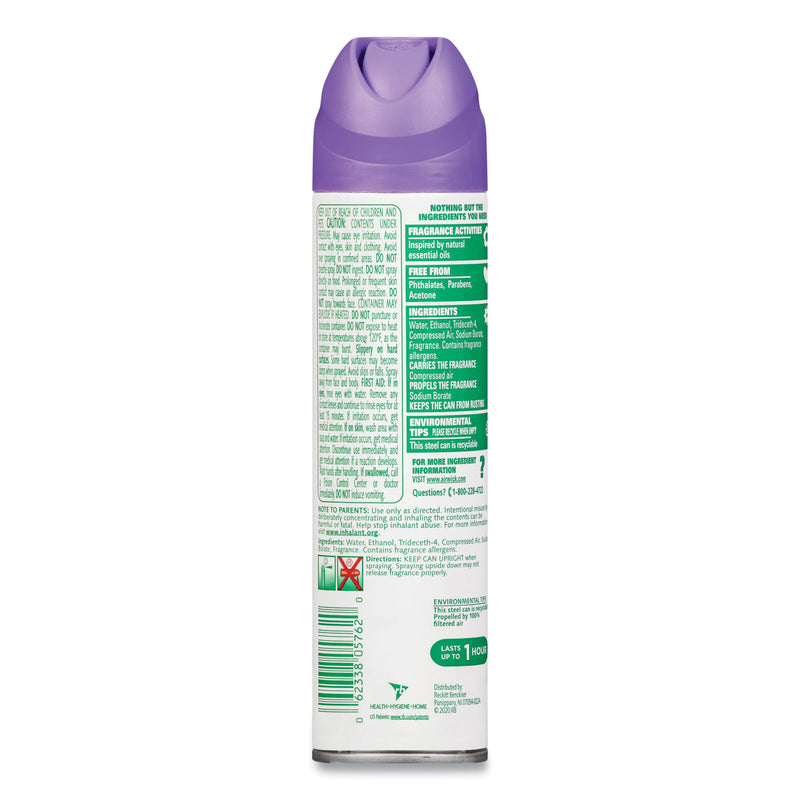 Air Wick Aerosol Air Freshener, Lavender and Chamomile, 8 oz Aerosol Spray, 12/Carton