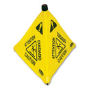 Rubbermaid Multilingual Pop-Up Wet Floor Safety Cone, 21 x 21 x 30, Yellow