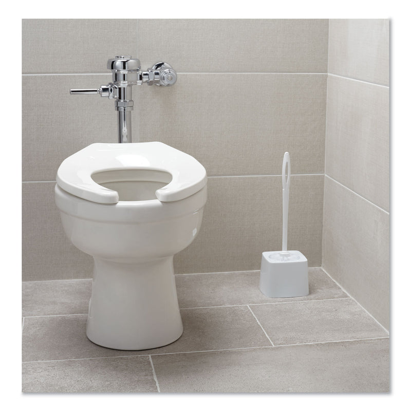 Rubbermaid Commercial-Grade Toilet Bowl Brush Holder, White