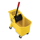 Rubbermaid Tandem 31-Quart Bucket/Wringer Combo, Reverse, Yellow