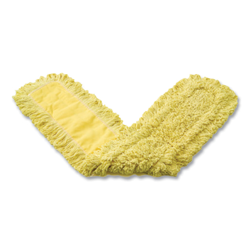 Rubbermaid Trapper Commercial Dust Mop, Looped-end Launderable, 5" x 24", Yellow