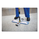 Rubbermaid Microfiber Wet Room Pad, Split Nylon/Polyester Blend, 18", Blue, 12/Carton