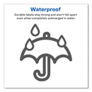 Avery Water-Resistant Wraparound Labels w/ Sure Feed, 9.75 x 1.25, White, 40/Pack