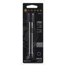 Cross Refills for Cross Ballpoint Pens, Fine Conical Tip, Black Ink, 2/Pack