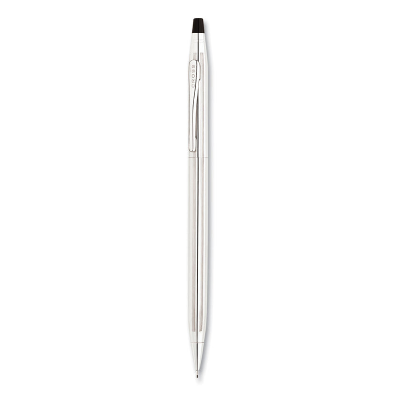 Cross Classic Century Ballpoint Pen and Pencil Set, 0.7 mm Black Pen, 0.7 mm HB Pencil, Chrome/Black Barrels