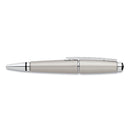 Cross Edge Gel Pen, Retractable, Medium 0.7 mm, Black Ink, Titanium Barrel