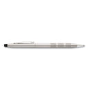 Cross Classic Century Twist-Action Ballpoint Pen, Retractable, Medium 1 mm, Black Ink, Satin Chrome Barrel