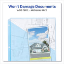 Avery Binder Pockets, 3-Hole Punched, 9.25 x 11, Assorted Colors, 5/Pack