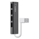 Belkin Ultra-Slim Travel Hub, 4 Ports, Nightshade/White