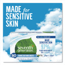 Seventh Generation Natural Fabric Softener Sheets, Unscented, 80 Sheets/Box