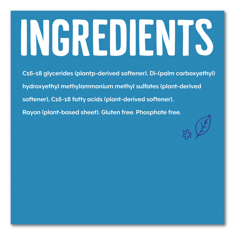 Seventh Generation Natural Fabric Softener Sheets, Unscented, 80 Sheets/Box, 4/Carton