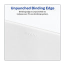 Avery Blank Tab Legal Exhibit Index Divider Set, 25-Tab, 11 x 8.5, White, 1 Set