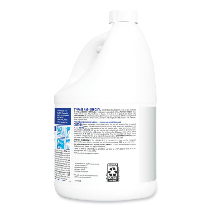 Clorox Turbo Pro Disinfectant Cleaner for Sprayer Devices, 121 oz Bottle, 3/Carton