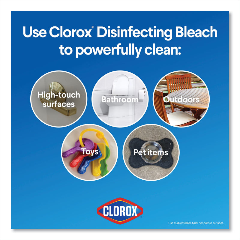Clorox Regular Bleach with CloroMax Technology, 24 oz Bottle, 12/Carton