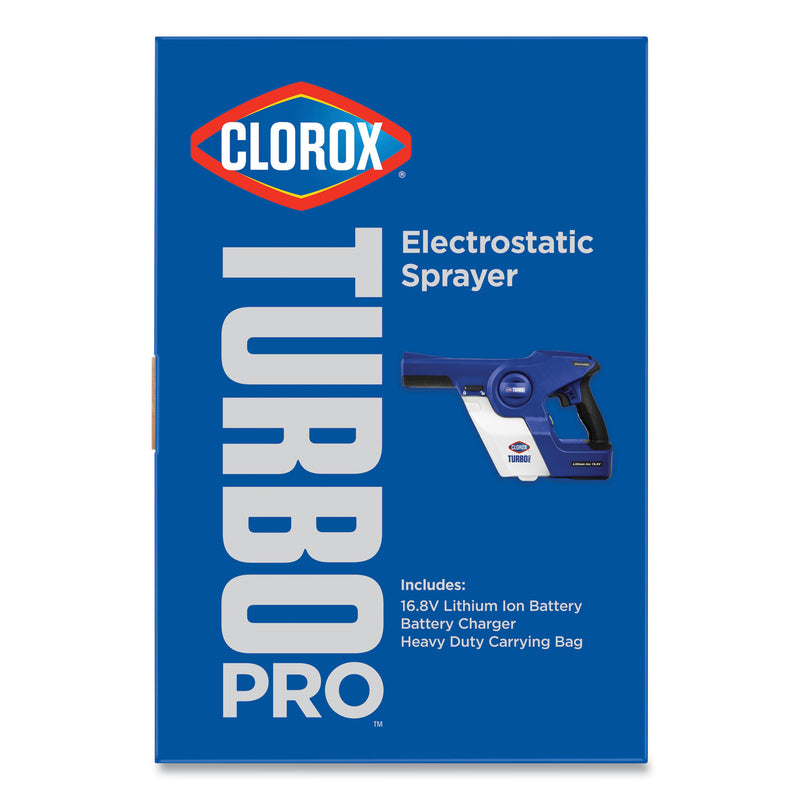 Clorox TurboPro Handheld Sprayer, 32 oz, White/Blue, 2/Carton