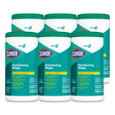 Clorox Disinfecting Wipes, 7 x 8, Fresh Scent, 75/Canister, 6/Carton