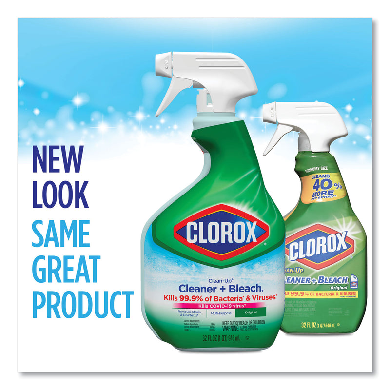 Clorox Clean-Up Cleaner + Bleach, Original, 32 oz Spray Bottle, 9/Carton