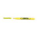 Avery HI-LITER Pen-Style Highlighters, Fluorescent Yellow Ink, Chisel Tip, Yellow/Black Barrel, Dozen