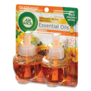 Air Wick Scented Oil Twin Refill, Hawai'i Exotic Papaya/Hibiscus Flower, 0.67 oz, 6/Carton