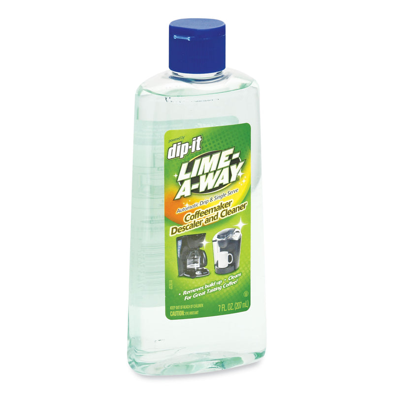 LIME-A-WAY Dip-It Coffeemaker Descaler and Cleaner, 7 oz Bottle, 8/Carton