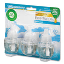 Air Wick Scented Oil Refill, Warming - Fresh Linen, 0.67 oz, 3/Pack, 6 Packs/Carton